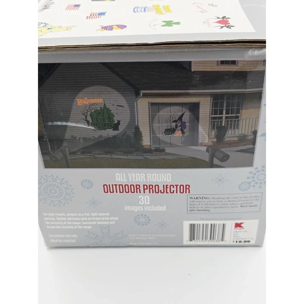Outdoor Projector All Year Round Holiday Christmas  Trim a Home‎ K-mart Vintage